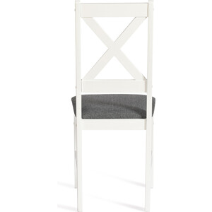 Стул TetChair Crossman многослойная фанера 100x41x40 white ткань темно-серая (150) разобранный