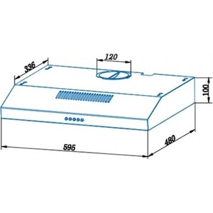 Вытяжка Cata C1-T 600 WH