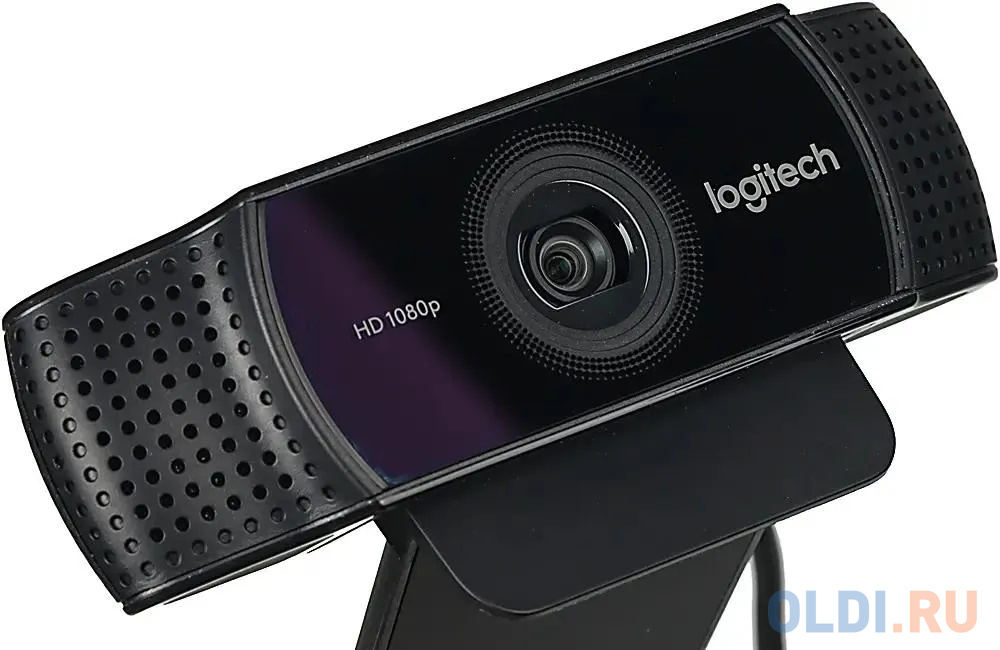 Веб-камера Logitech C922 Pro Stream (Full HD 1080p/30fps, 720p/60fps, автофокус, угол обзора 78°, стереомикрофон, лицензия XSplit на 3мес, кабель 1.5м