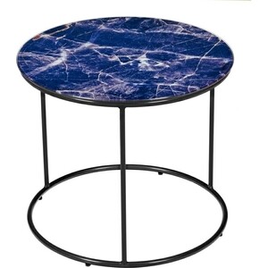Набор кофейных столиков Bradex Tango темно-синий, черные ножки, 2 шт (FR 0754)