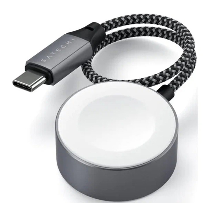 Зарядное устройство Satechi USB-C Magnetic Charging Cable для APPLE Watch Space Grey ST-TCAW7CM в Москвe