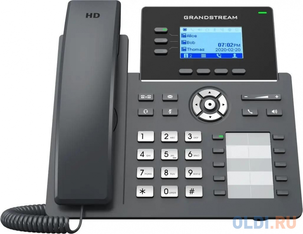 Телефон IP Grandstream GRP-2604 черный в Москвe