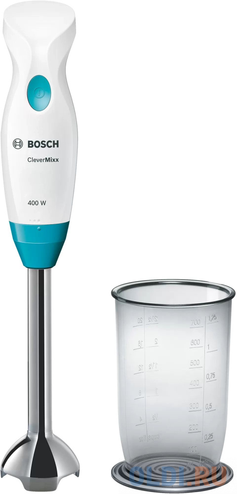 Блендер погружной Bosch MSM2410DW 400Вт белый/голубой