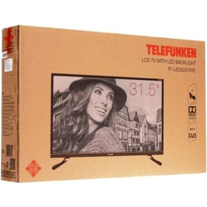 Телевизор TELEFUNKEN TF-LED32S78T2 черный HD 50Hz DVB-T DVB-T2 DVB-C (32'', HD, 50Гц)