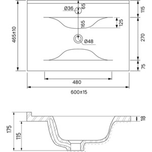 Раковина мебельная IDDIS Wash Basin 60 013 (0136000i28) в Москвe