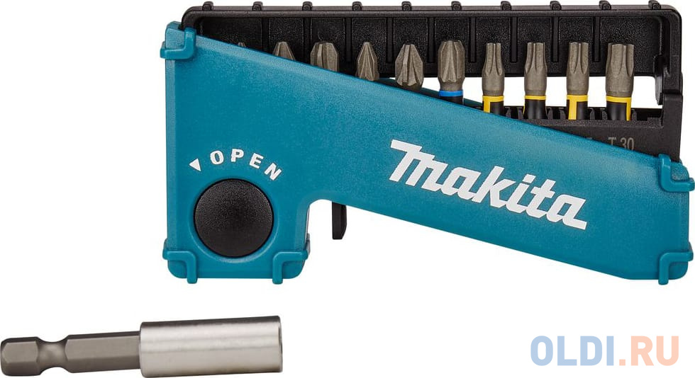 Makita E-03567 Набор 11шт,биты ударн PH1\\2\\3, PZ1\\2\\3, T15\\20\\25\\30,держ-ль магн