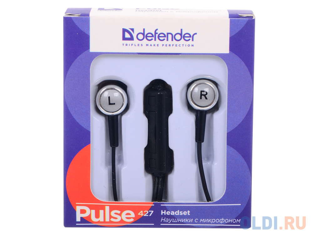 Гарнитура Defender Pulse-427 4-пин 3,5 мм jack, кабель-1,2м в Москвe