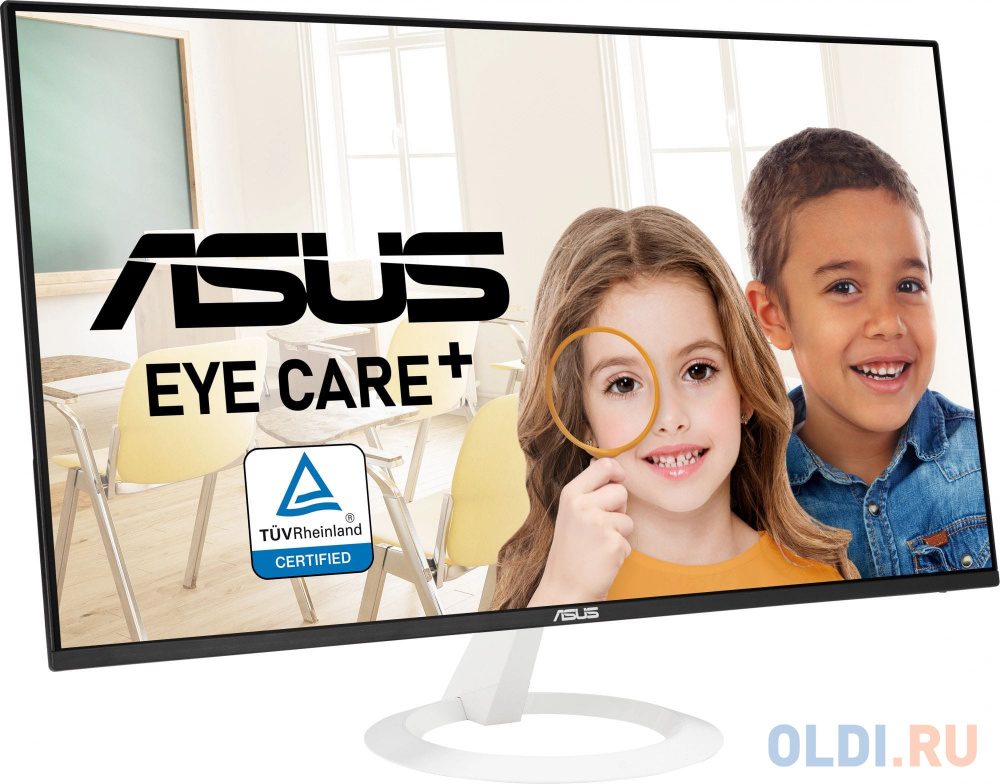 Монитор Asus 27" VZ27EHF-W белый IPS LED 1ms 16:9 HDMI матовая 250cd 178гр/178гр 1920x1080 100Hz FHD 3.6кг в Москвe