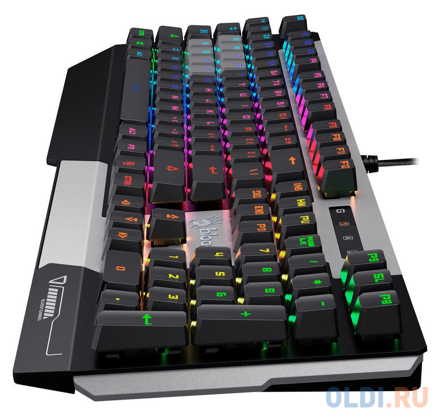 Клавиатура A4Tech Bloody B865R механическая серый/черный USB for gamer LED