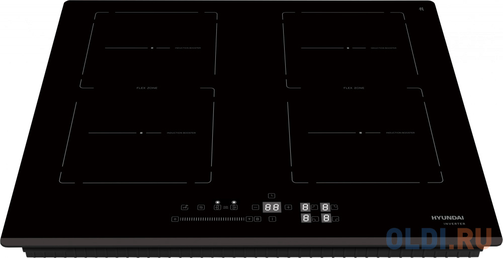 Индукционная варочная поверхность Hyundai HHI 6781 BG черный