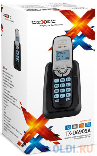 Радиотелефон DECT Texet TX-D6905A черный