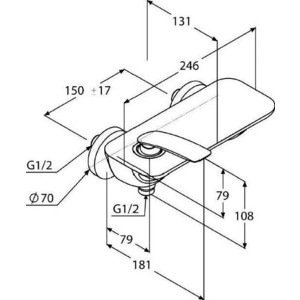 Смеситель для душа Kludi Balance (527100575)