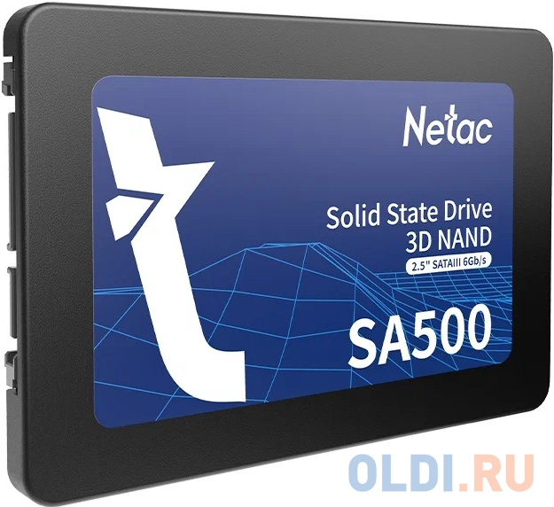 Netac SSD SA500 480GB 2.5 SATAIII 3D NAND, R/W up to 520/450MB/s, TBW 240TB, 3y wty