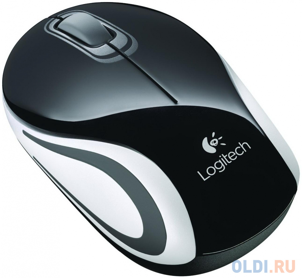 Мышь (910-002731) Logitech Wireless Mini Mouse M187, Black