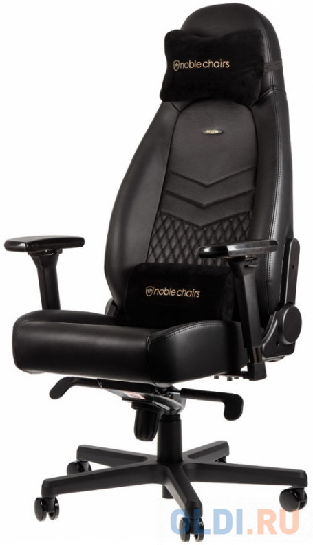 Кресло для геймеров Noblechairs ICON Real Leather чёрный