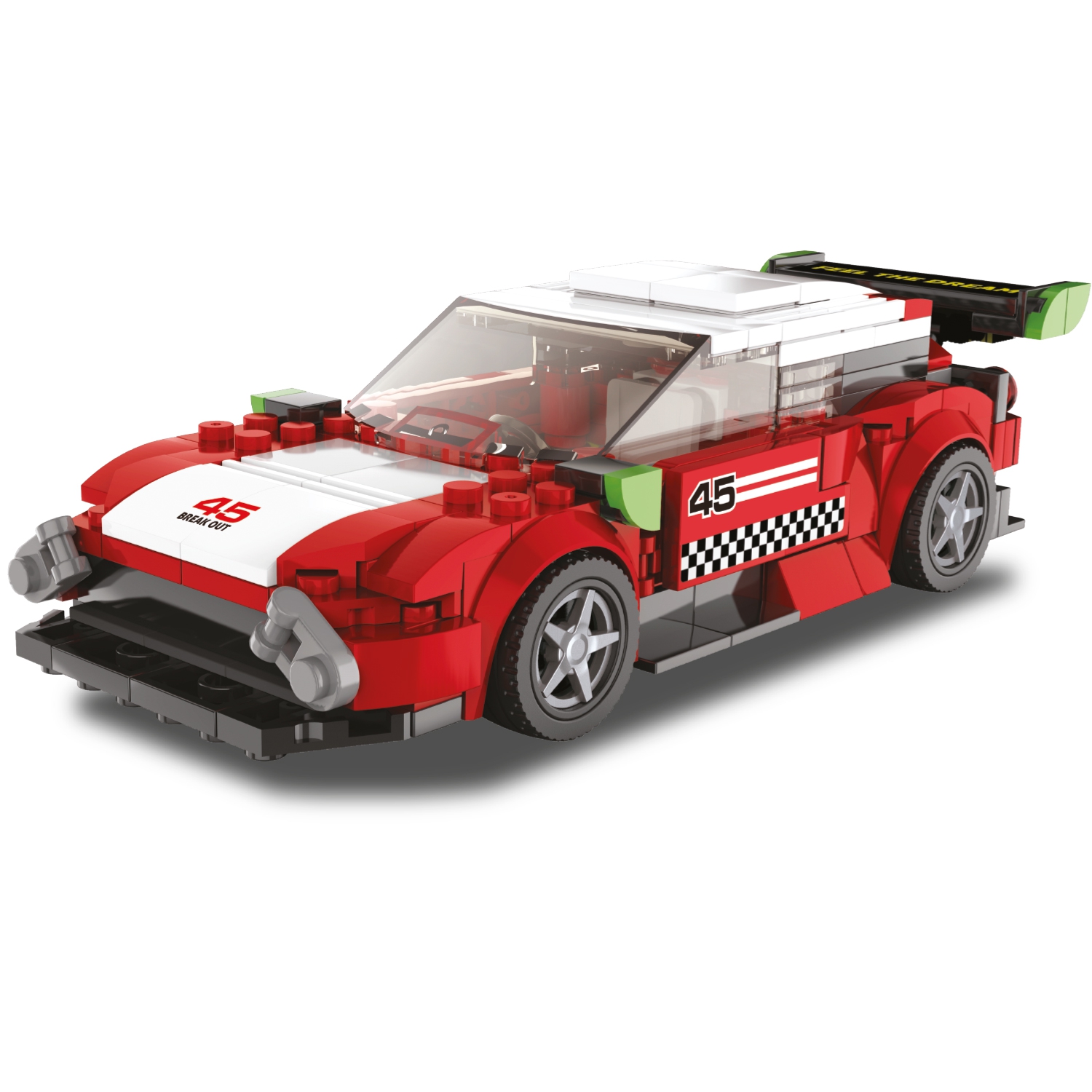 Конструктор Mioshi Tech "Гонка: Красно-белый спорткар", деталей: 307 (MTE0709-052)