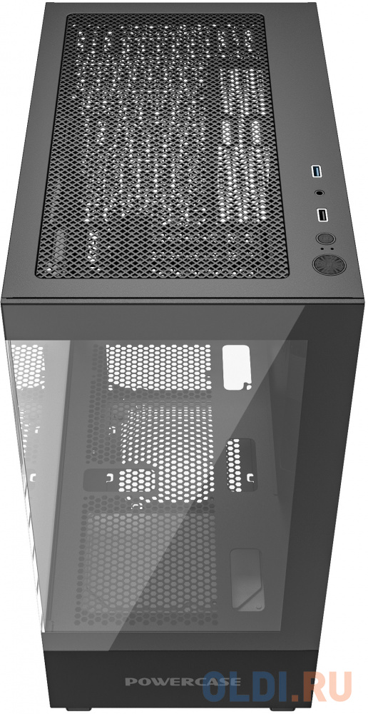 Powercase Vision Micro M, Tempered Glass, чёрный, mATX  (CVMMB-L0)