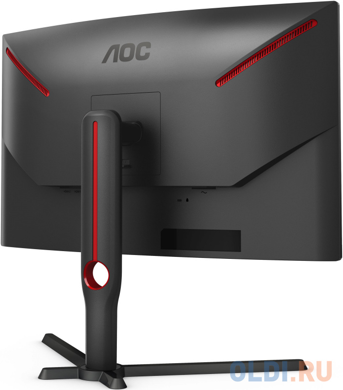 МОНИТОР 27" AOC C27G3U Black-Red (VA, изогнутый, 1920x1080, 165Hz, 1 ms, 178°/178°, 250 cd/m, 80M:1, +2xHDMI 1.4