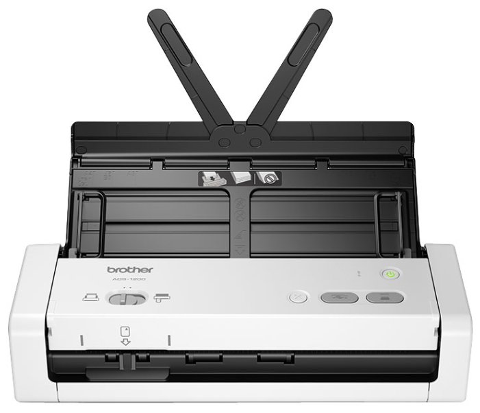Сканер протяжный Brother ADS-1200, A4, протяжный, 600x600dpi, ДАПД 20 листов, ч/б 25 стр/мин,цв. 25 стр/мин, 50 изобр/мин, USB 3.0 (5WDC0100173) Нужен переходник питания!