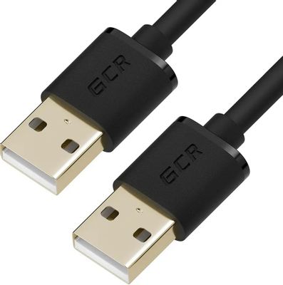 Кабель USB 2.0(Am)-USB 2.0(Am), экранированный, 3 м, черный, Greenconnect (GCR-UM5M-BB2SG-3.0m)