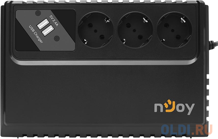 ИБП nJOY UPS 650VA Renton 650 USB (эфективная мощьность 360Вт, батарея 5 Ач, 3 евро розетки)