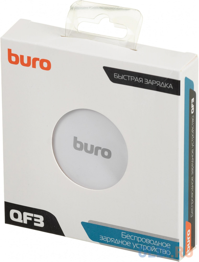 Беспроводное зар./устр. Buro QF3 1.1A QC белый (QF3A10WH)