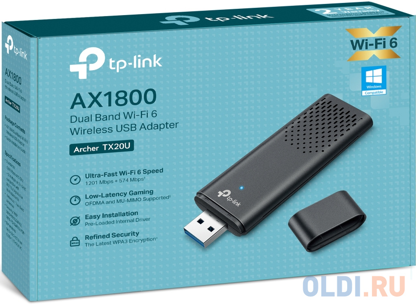 TP-LINK Archer TX20U  Wi-Fi6  AX1800 USB3.0