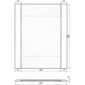 Зеркало Dreja Uni 65x80 (99.9004)