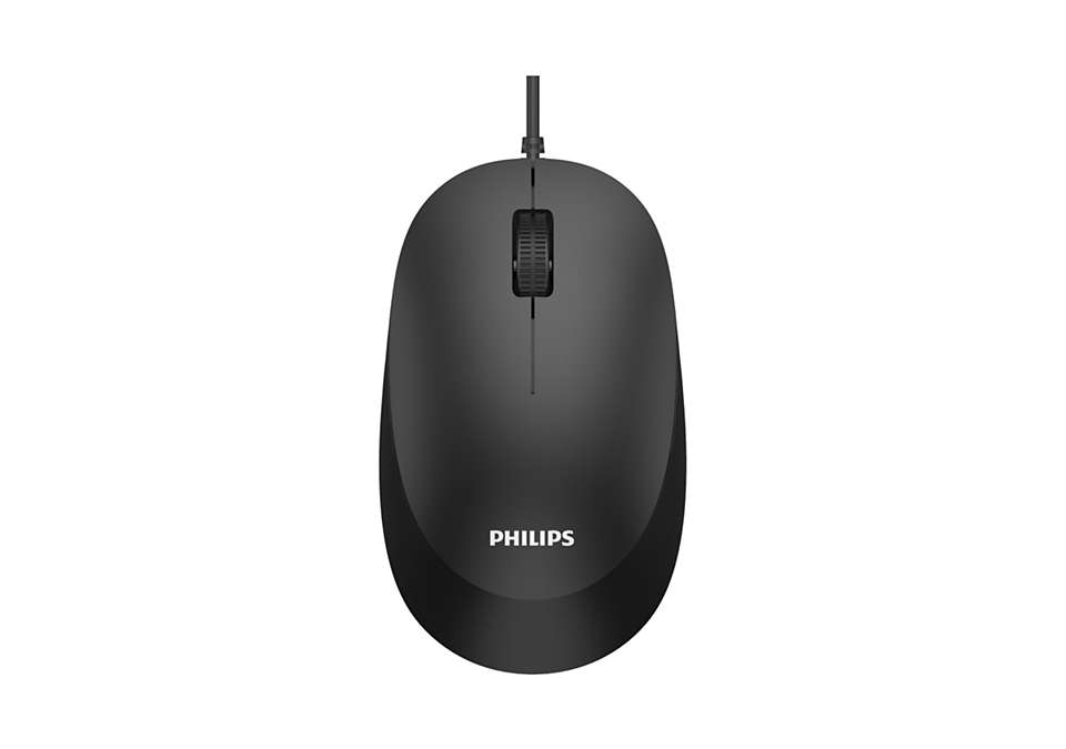 Мышь Philips SPK7207BL USB 2.0,  3 кнопки 1000dpi, Чёрный (SPK7207BL/01)