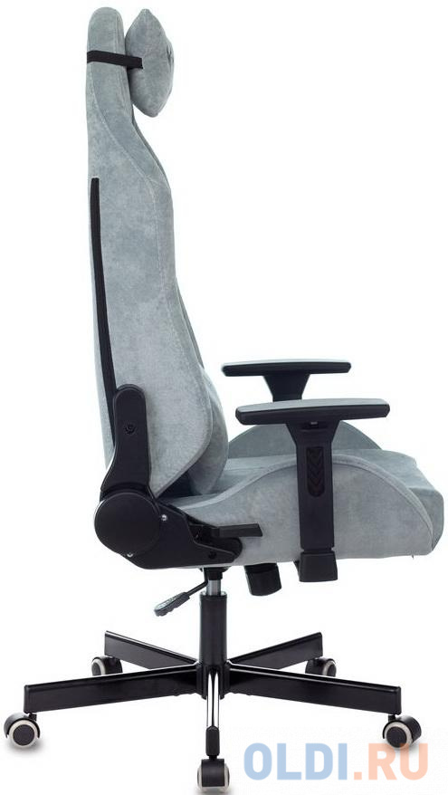 Кресло для геймеров Knight N1 серый голубой