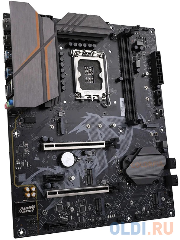 Материнская плата Colorful BATTLE-AX Z790AK-PLUS D5 V20 Z790 LGA1700 2xDDR5 2xPCIEx16 2xPCIEx1 4xM.2 1xTypeC 7xUSB3.2Gen1 1xUSB2.0 4xSATA3.0 2.5G DP H