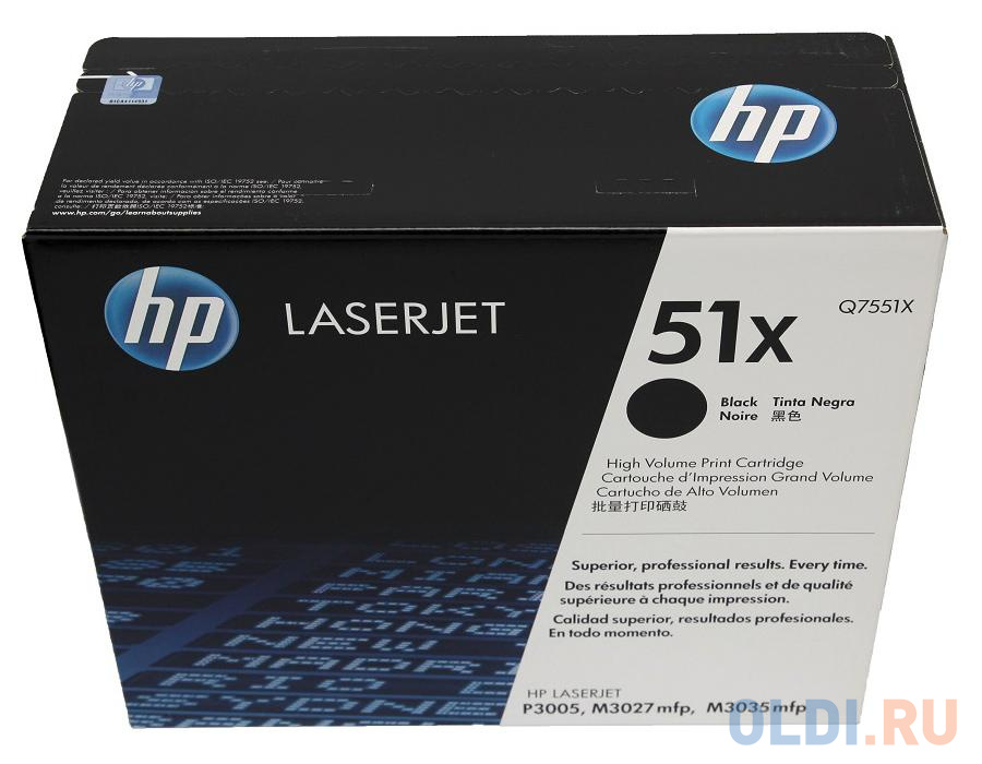 Картридж HP Q7551XD №51Х для LaserJet P3005 M3035MFP M3027MFP 13000 страниц двойная упаковка