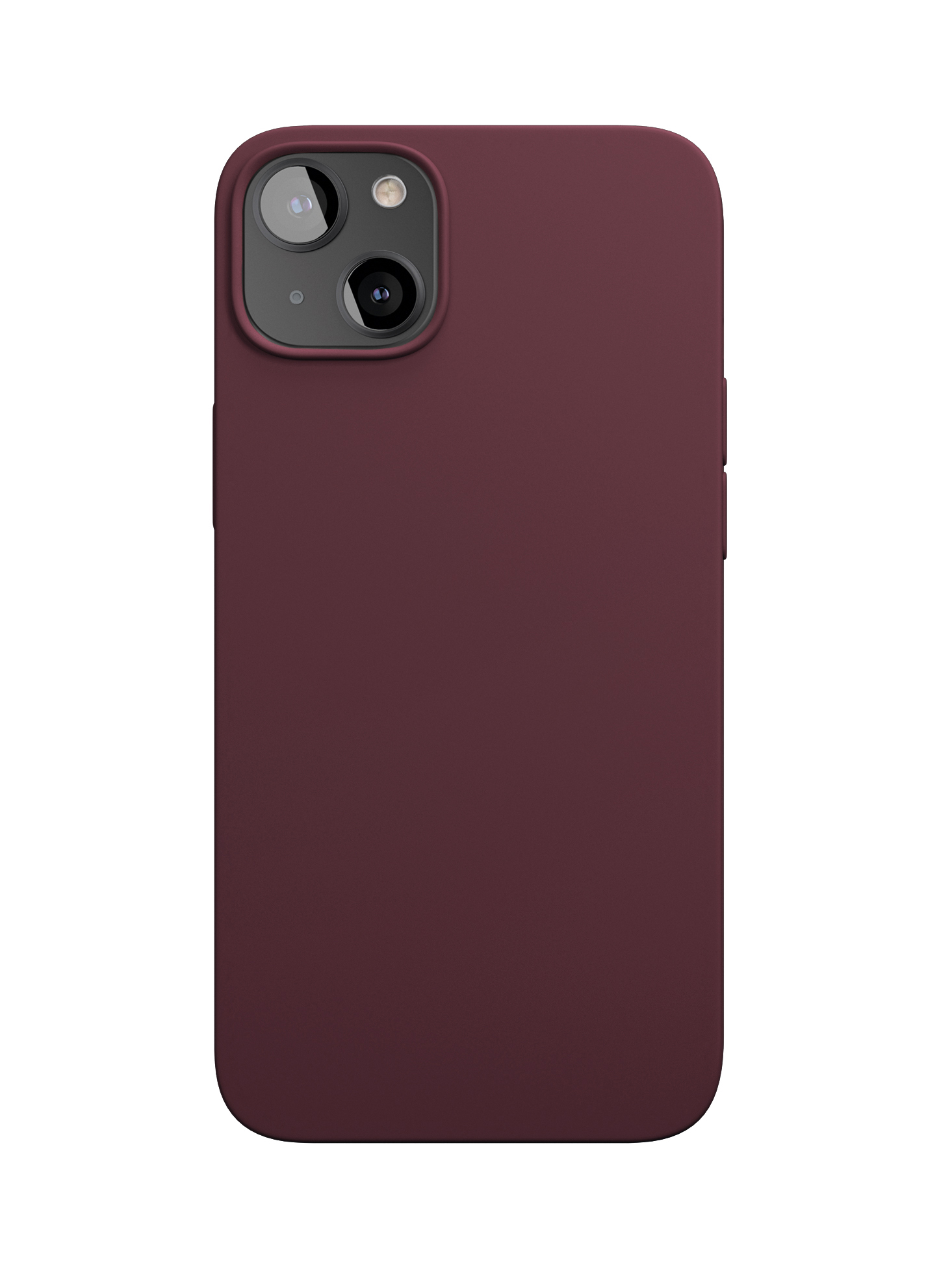 Чехол защитный VLP Silicone case для iPhone 13 mini, марсала