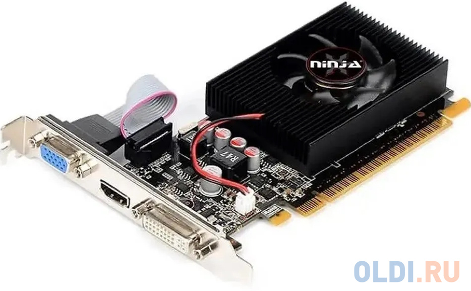 Видеокарта Ninja (Sinotex) R5 220 (80SP) 2GB DDR3 64-bit DVI HDMI CRT в Москвe