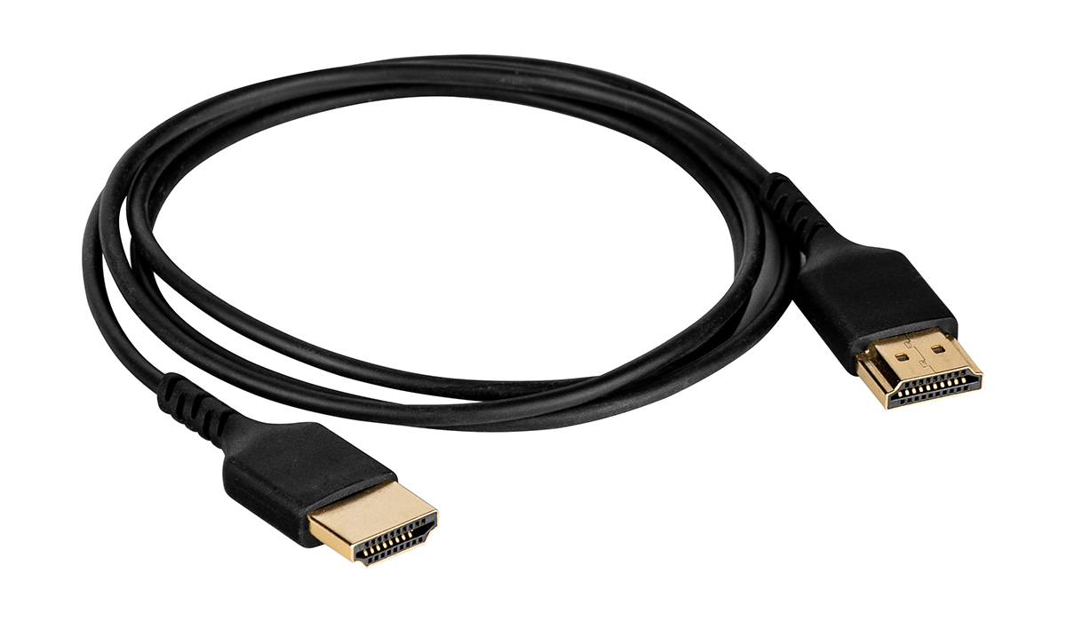 Кабель HDMI(19M)-HDMI(19M) v2.0 4K, 20 см, черный Wize (WAVC-HDMIUS-0.2M)