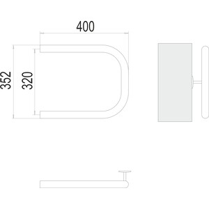Полотенцесушитель водяной Terminus П-образный 320х400 без крепления (4620768881442)