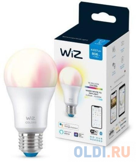 Лампа светодиодная WiZ Wi-Fi BLE 60WA60E27922-65RGB1PF/6