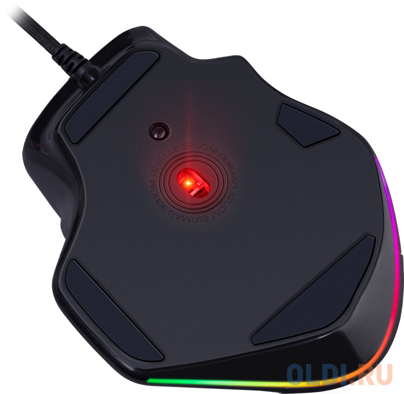 Игровая мышь REDRAGON BULLSEYE чёрная (USB, Pixart P3327, Huano, 8 кн., 12400 Dpi, RGB подсветка)