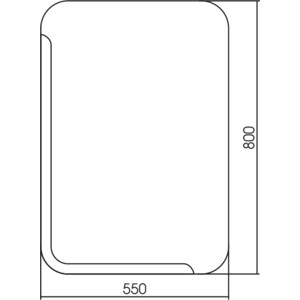 Зеркало Mixline Алькон 55х80 (548526) в Москвe