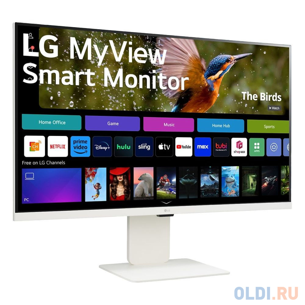 Монитор LG 31.5" MyView 32SR85U-W белый IPS LED 16:9 HDMI M/M Cam матовая HAS 400cd 178гр/178гр 3840x2160 60Hz 4K USB 7.7кг