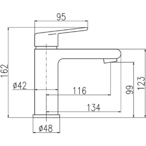 Смеситель для раковины Rav Slezak Colorado черный матовый (CO228.5CMAT)