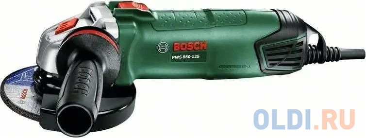 Углошлифовальная машина Bosch PWS 850-125 850Вт 12000об/мин рез.шпин.:M14 d=125мм (06033A270B)