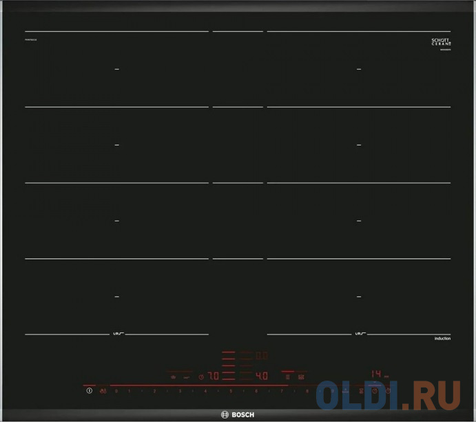 Варочная панель индукционная Bosch PXY675DC1E черный