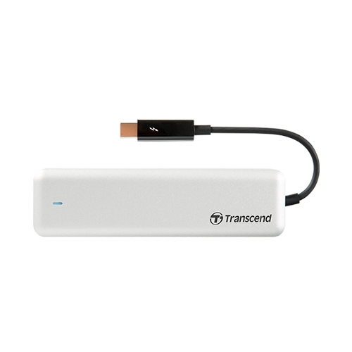 Внешний твердотельный накопитель (SSD) Transcend 480Gb JetDrive 855, Thunderbolt, серебристый (TS480GJDM855) в Москвe