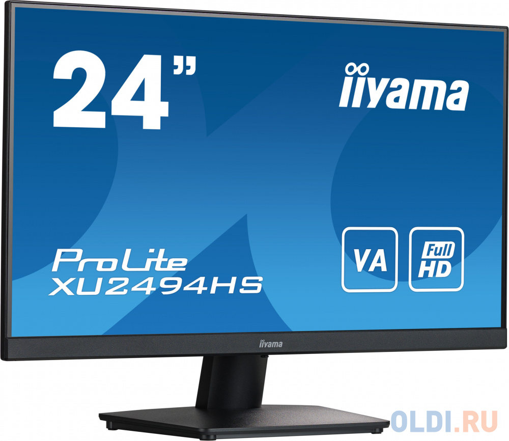 Монитор Iiyama 23.8" ProLite XU2494HS-B2 черный VA LED 4ms 16:9 DVI HDMI M/M матовая 3000:1 250cd 178гр/178гр 1920x1080 75Hz DP FHD 6.4кг в Москвe