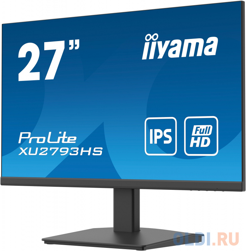 Монитор Iiyama 27" ProLite XU2793HS-B4 черный IPS LED 4ms 16:9 HDMI M/M матовая 1000:1 300cd 178гр/178гр 1920x1080 D-Sub DisplayPort FHD USB 4.6к в Москвe