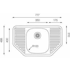 Кухонная мойка Wellinox COP777.488.GT8K нержавеющая сталь в Москвe