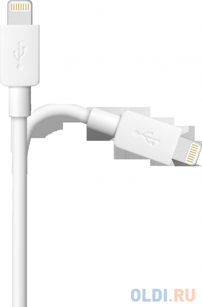 USB кабель ACH02-01L AM-Lightning, белый, 1m, пакет