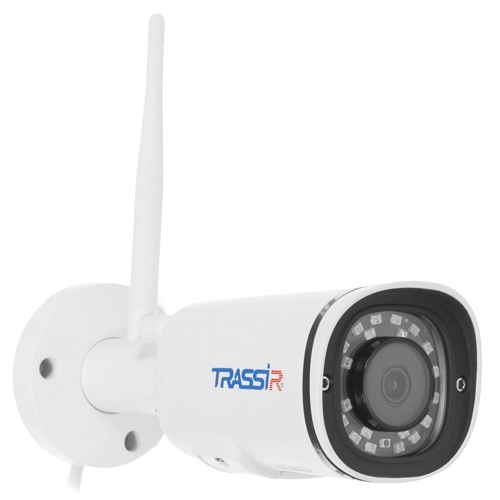 IP-камера Trassir TR-D2121IR3W v3 3.6 мм, уличная, корпусная, 2Мпикс, CMOS, до 1920x1080, до 25 кадров/с, ИК подсветка 35м, WiFi, -40 °C/+60 °C, белый (TR-D2121IR3W v3 3.6)