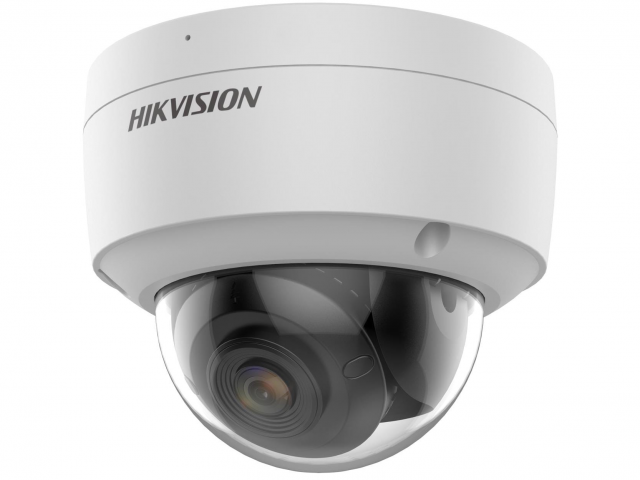 IP-камера HikVision 2.8мм, уличная, купольная, 2Мпикс, CMOS, до 1920x1080, до 25кадров/с, POE, -40 °C/+60 °C, белый (DS-2CD2127G2-SU(C)(2.8mm))